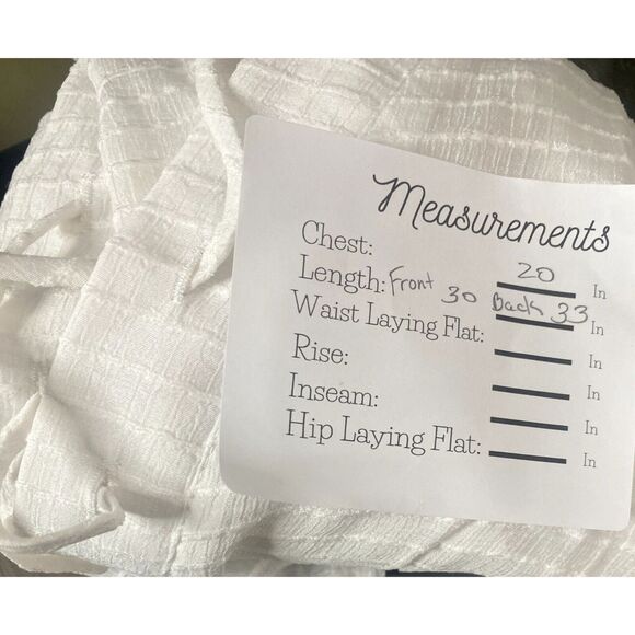 NWT J. Valdi Santa Barbara Big Shirt Tunic LaceUp Texture Stripe Coverup L White - Picture 8 of 15